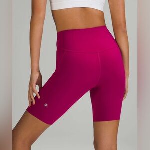 NWT lululemon base pace short 8” - wild berry size 0